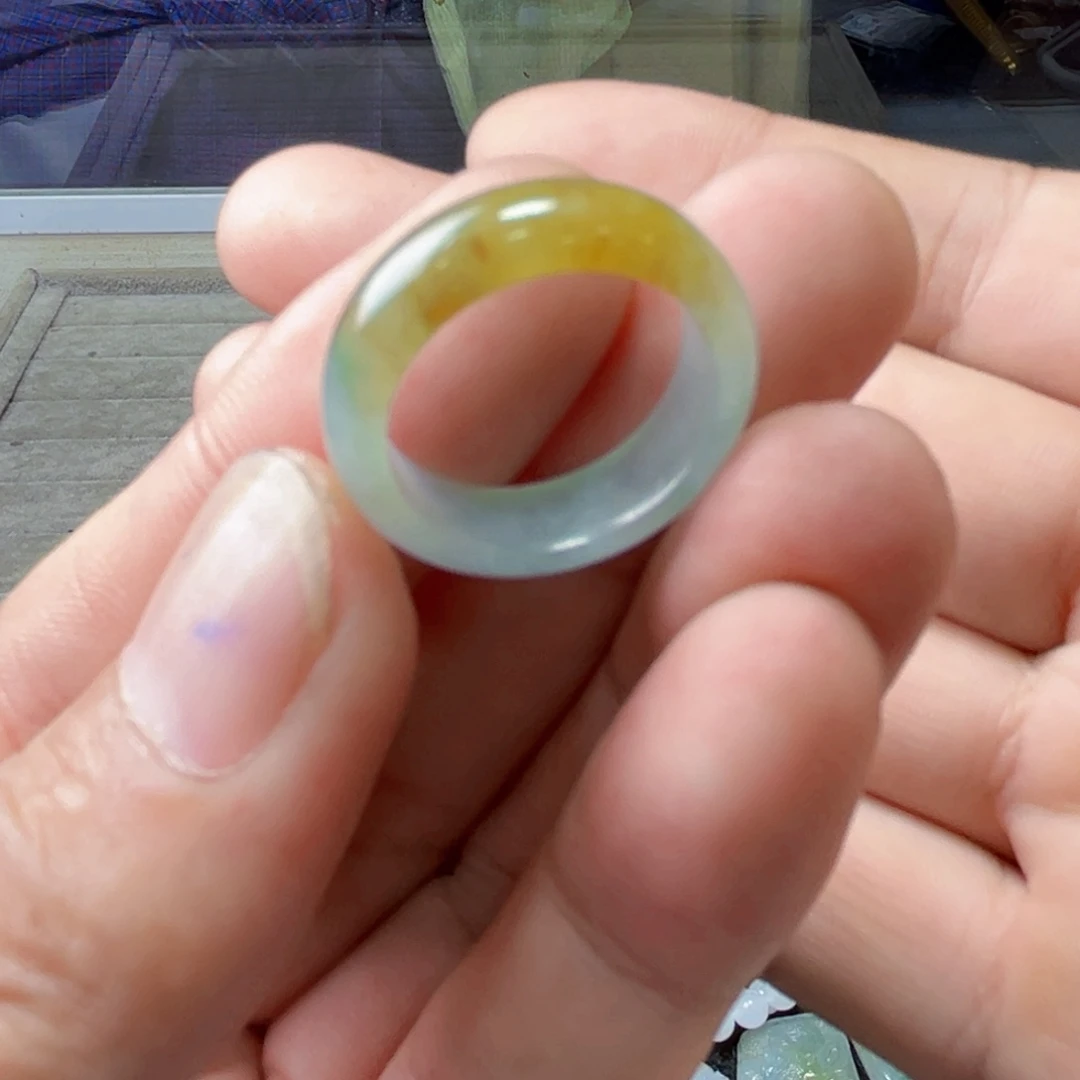 定制翡翠未镶嵌圈口18号