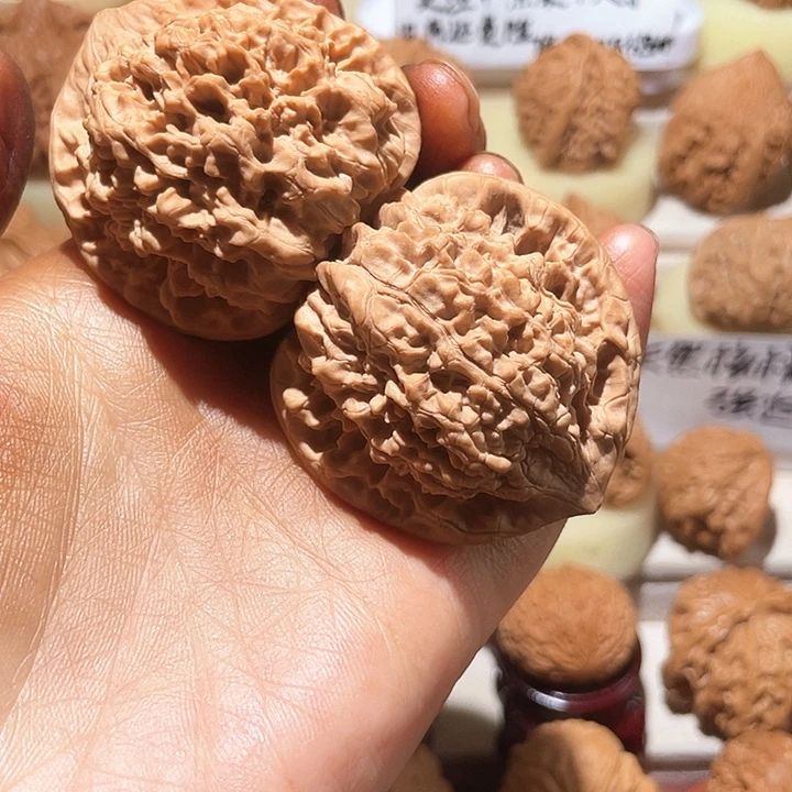 文玩核桃把件官帽尺品白茬46尺