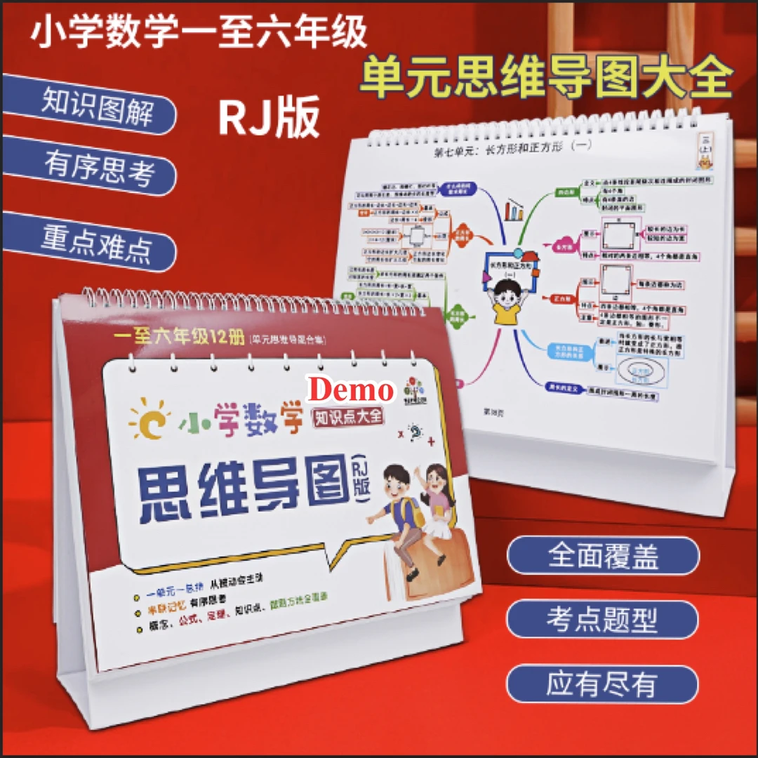 2025小学数学知识重难点汇总大全1到6年级数学公式思维导图人教版