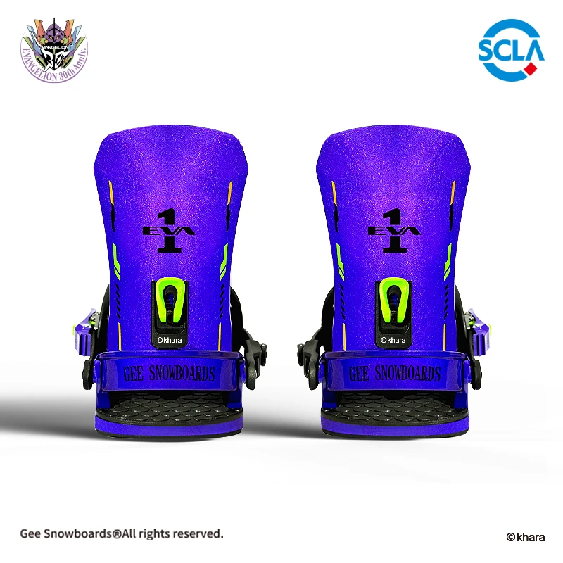 EVA x Gee snowboards联名 新世纪福音战士滑雪单板固定器