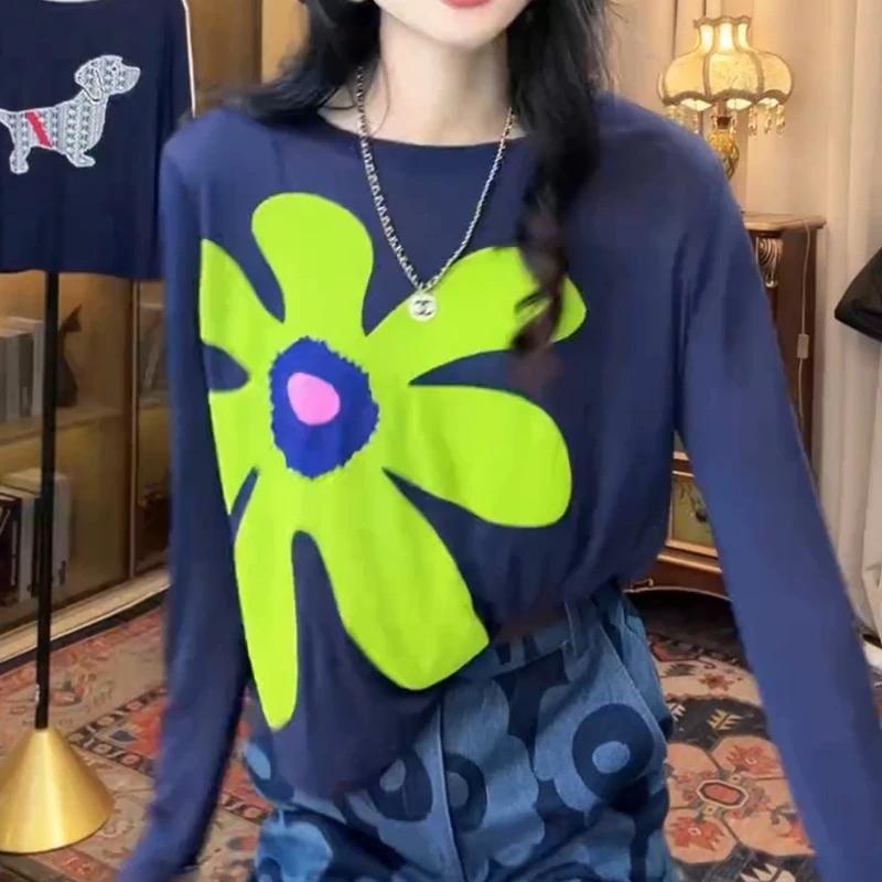 2025春夏新款设计感百搭时尚修身显瘦百搭圆领上衣LK2503272