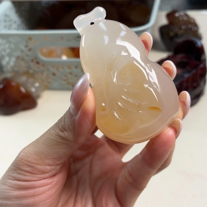 玛瑙/玉髓未镶嵌吊坠(不含链)