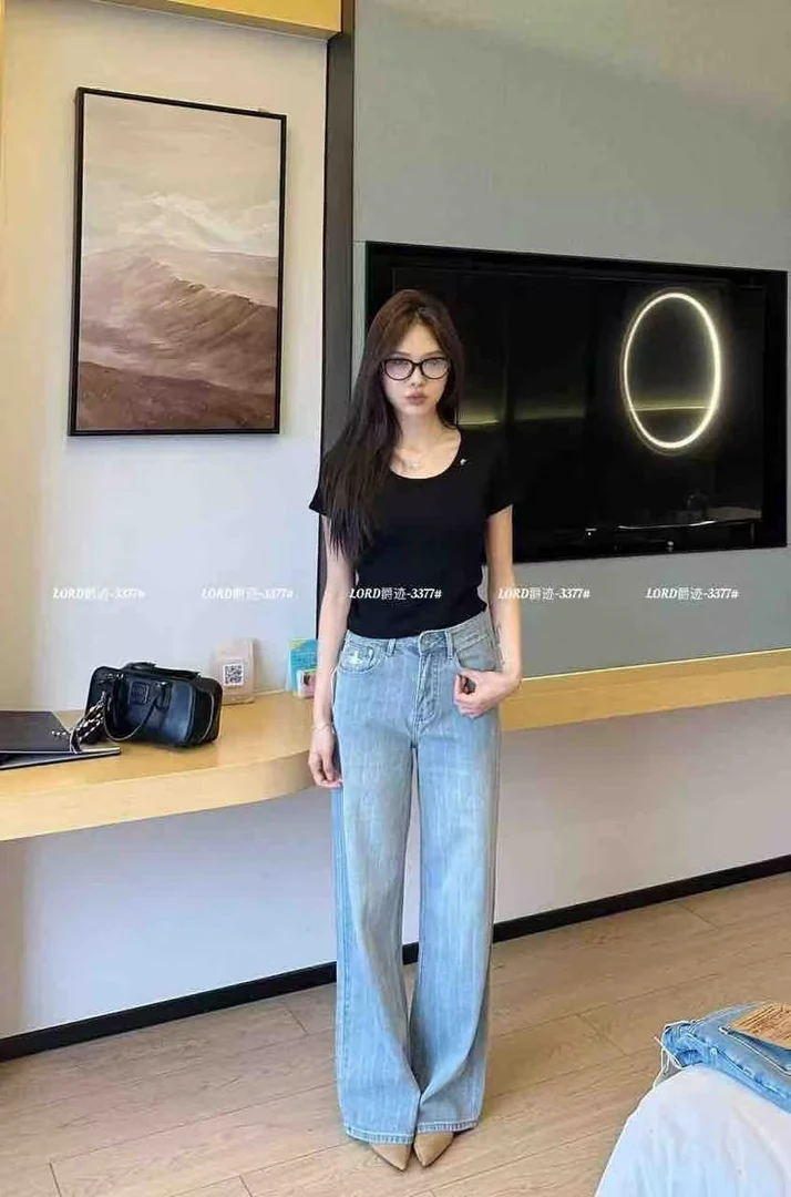 DXJ 2025夏季女士新款时尚纯色T恤 3377