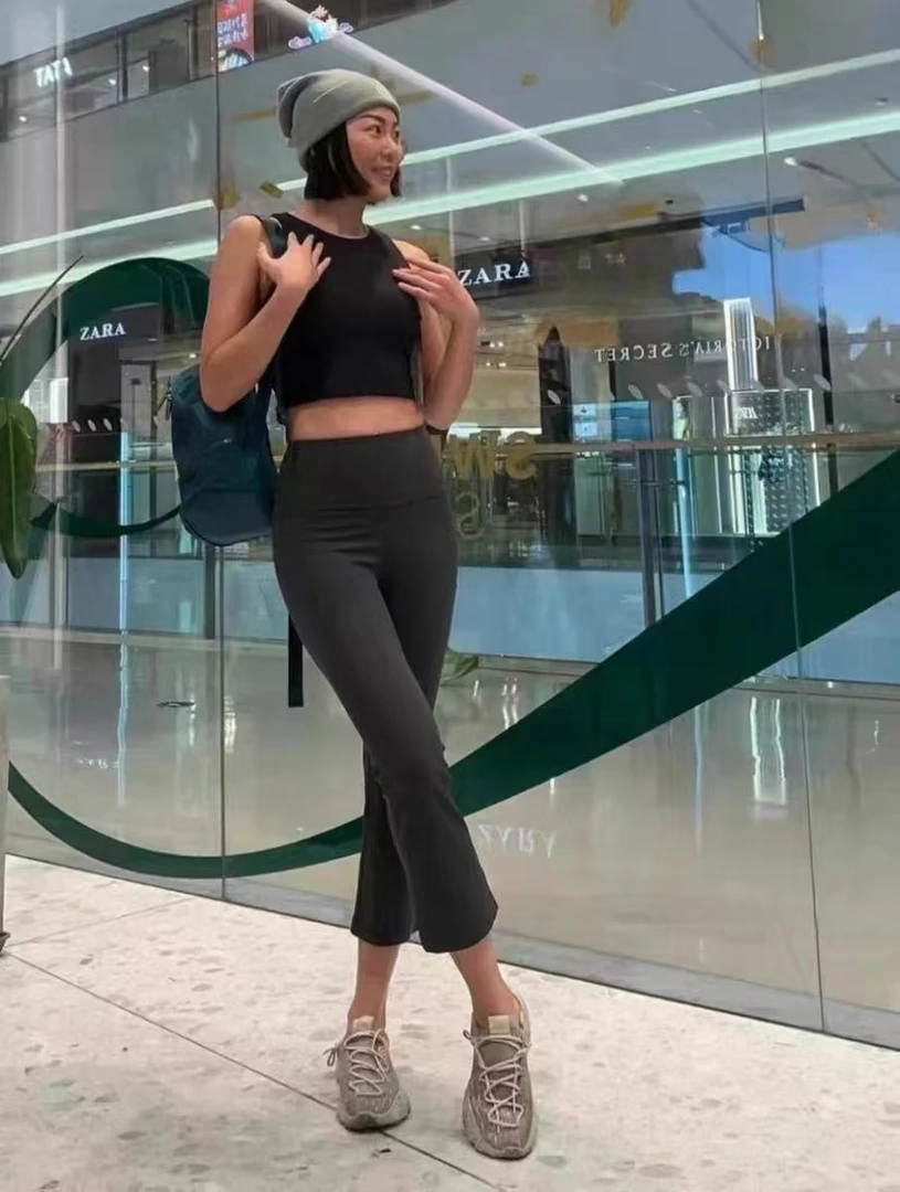 【百万严选】露牛货！八分微喇瑜伽裤 运动生活舒适穿搭~601