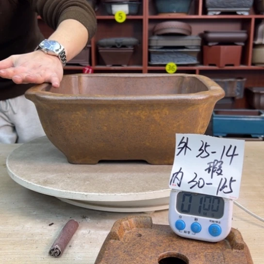 大***鹄紫砂花盆里都藏满的