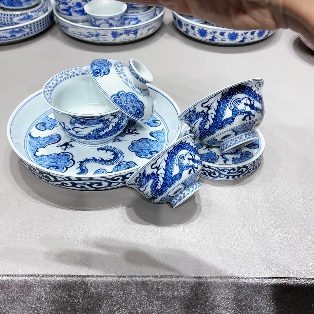 盖碗景德镇高温茶具