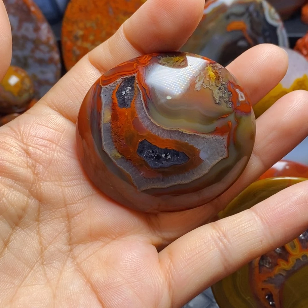 玛瑙/玉髓吊坠(不含链)未镶嵌燃**冰