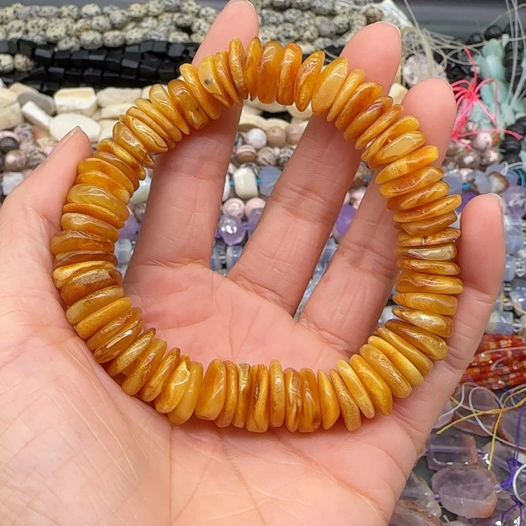 玛瑙/玉髓合金珠宝半成品蜜蜡单圈12mm拍两64发一条