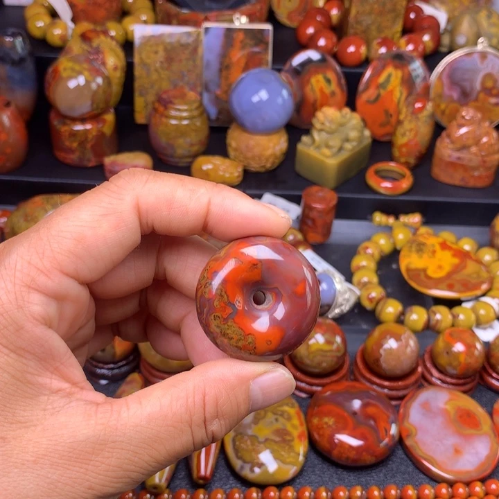 玛瑙/玉髓平安扣未镶嵌