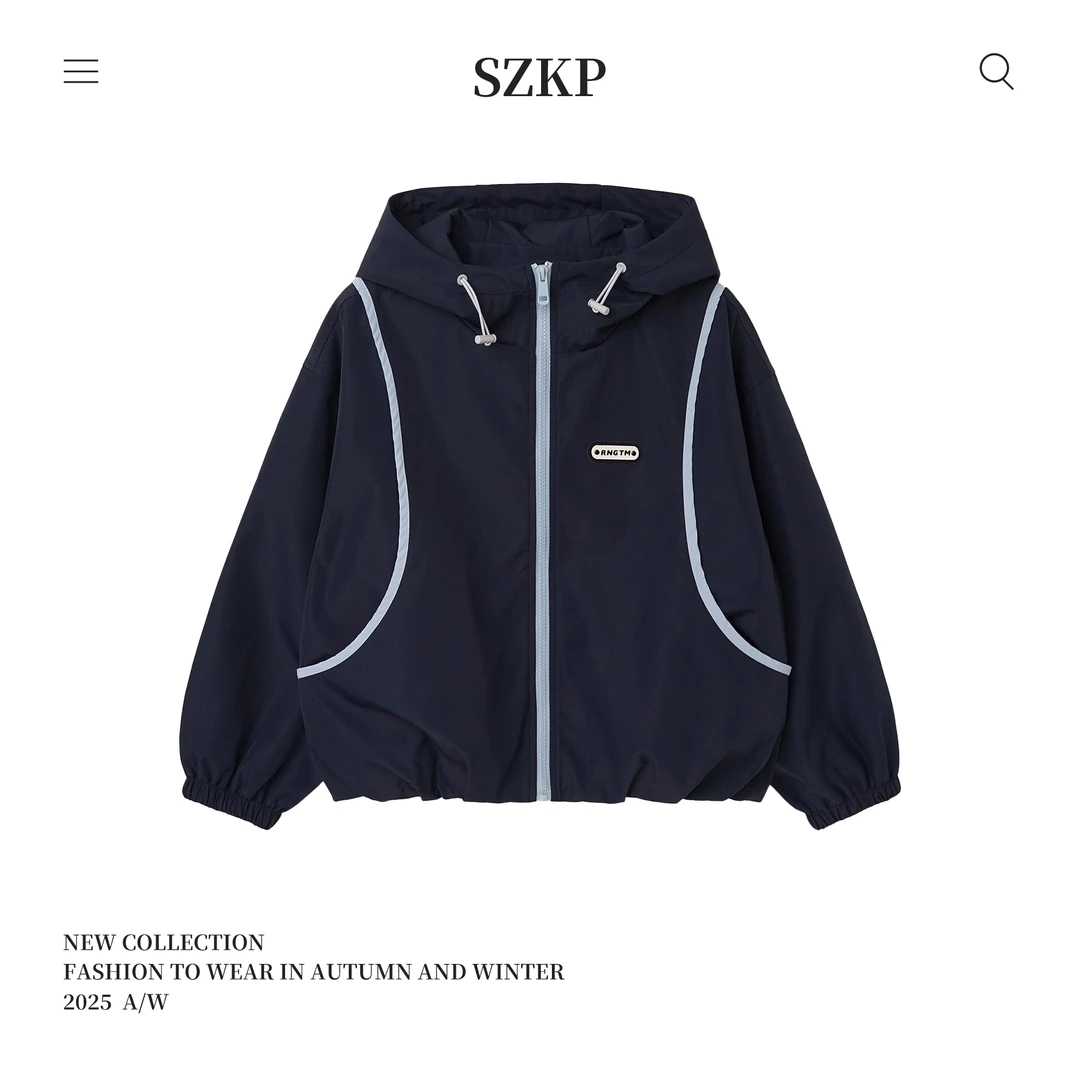 SZKP秋季新款女童装休闲上衣中大童时尚洋气儿童外套YNYQ553289