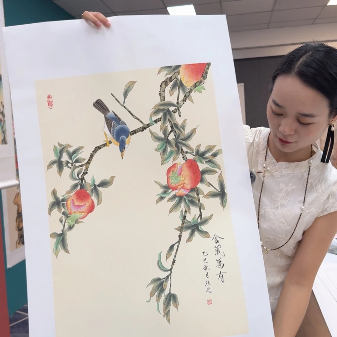 国画国画作品山水花鸟