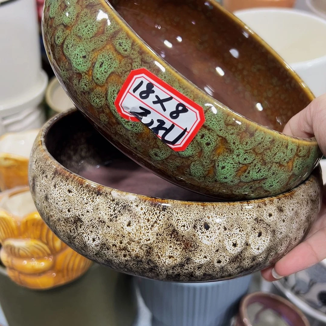 外贸尾单陶瓷花盆凑单10米包邮