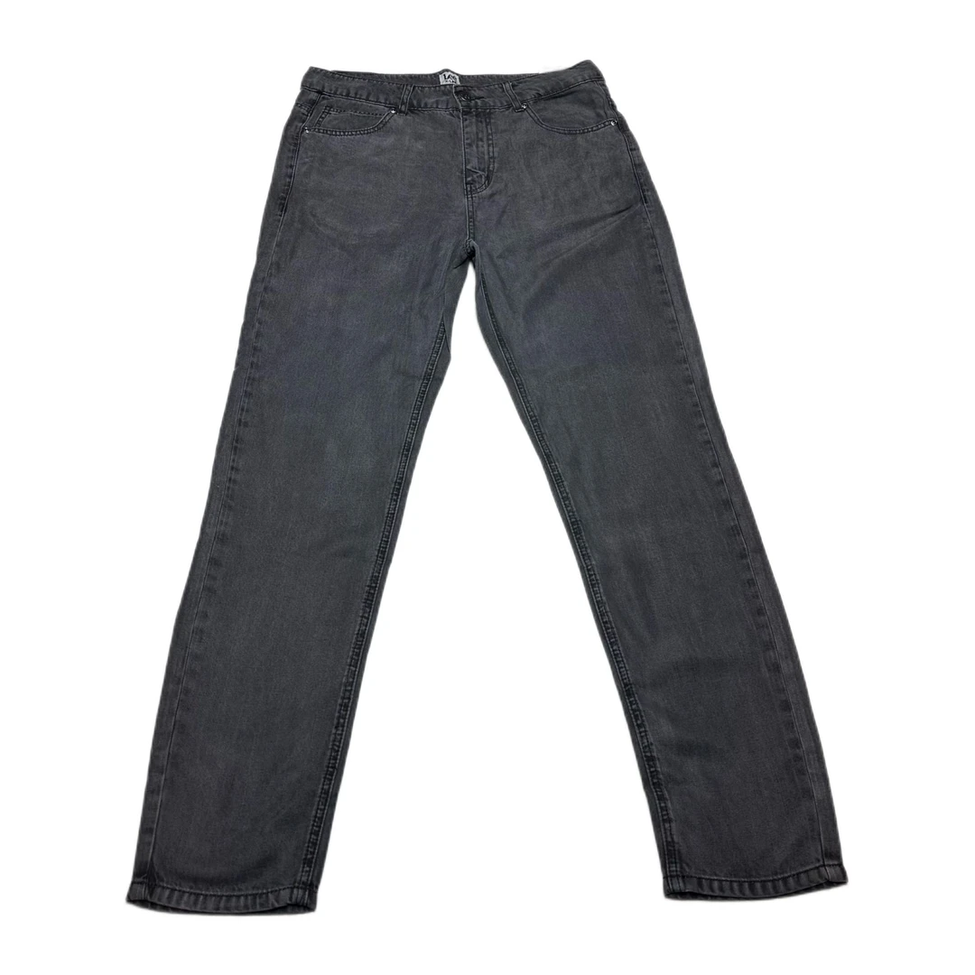 （断码）天丝薄款垂感黑色修身显腿长牛仔裤男款