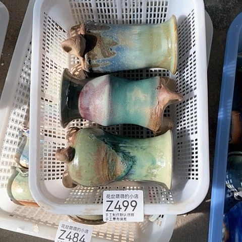 紫砂花盆499微瑕品口径4厘米左右