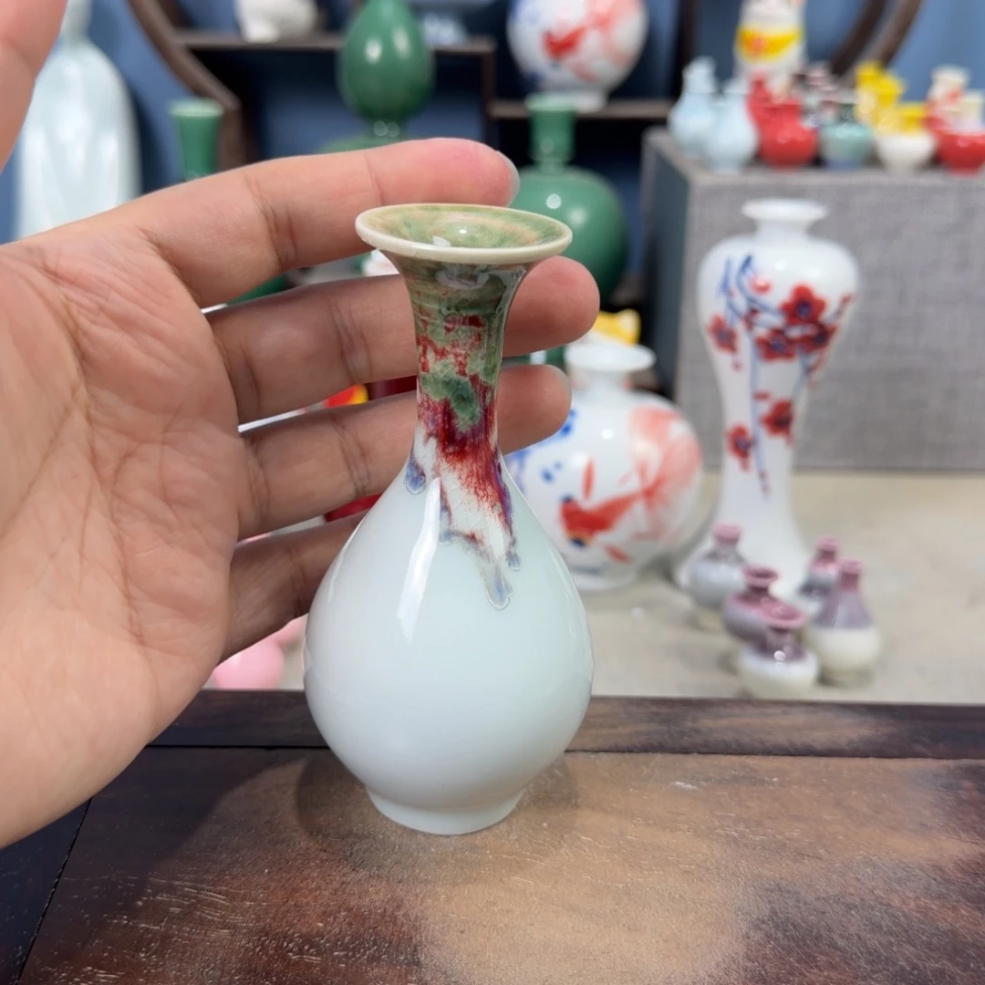 陶瓷手工小花器摆件
