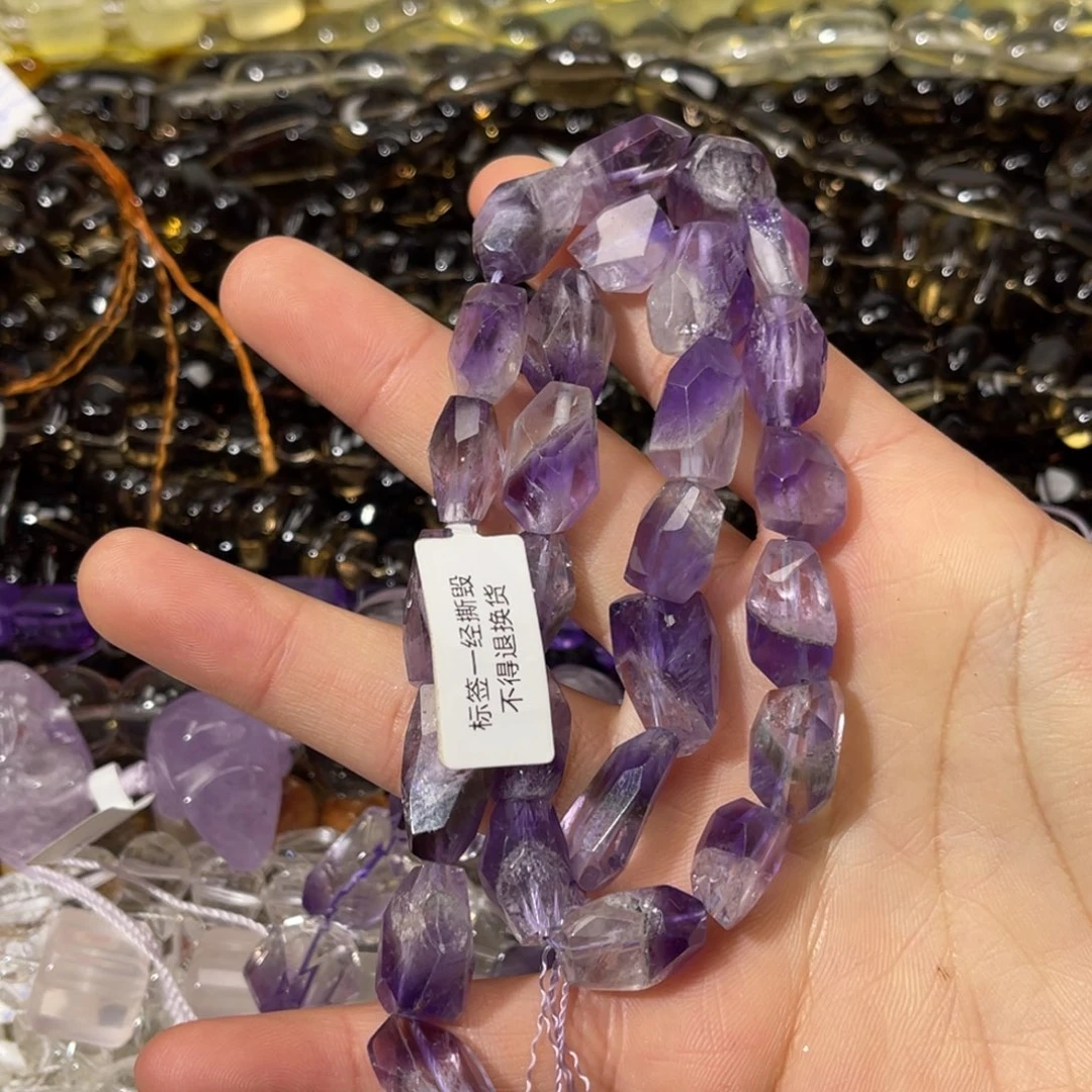 紫晶银S925镶嵌珠宝半成品紫超七随行