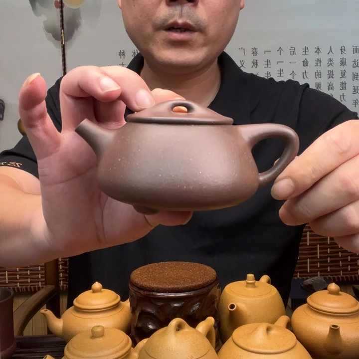 紫砂原矿紫砂壶原矿底槽清全手工满瓢250毫升左右