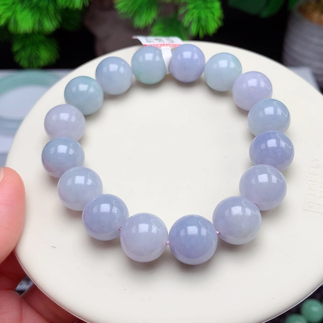 翡翠未镶嵌手链12.9mm