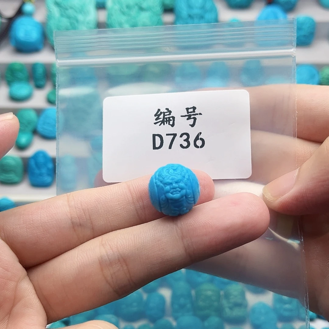 未镶嵌绿松石天然原矿雕刻绿松石