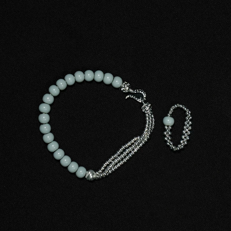 仁慈佑物汝瓷手串手链男女款全手工高级感国风配饰礼物银河手串