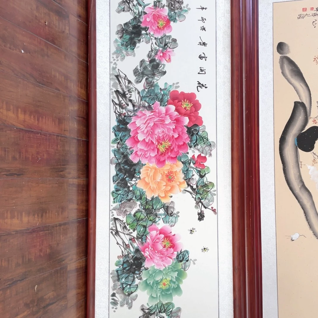 国画带框尺寸48*163厘米