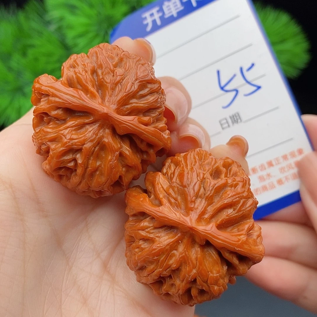 文玩核桃把件38苹果55