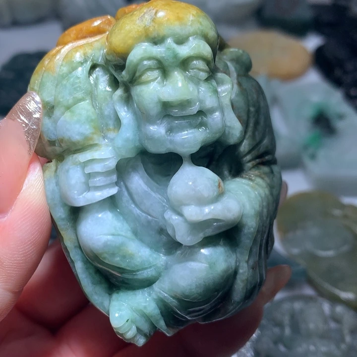 翡翠未镶嵌颈饰保真天然A货翡翠