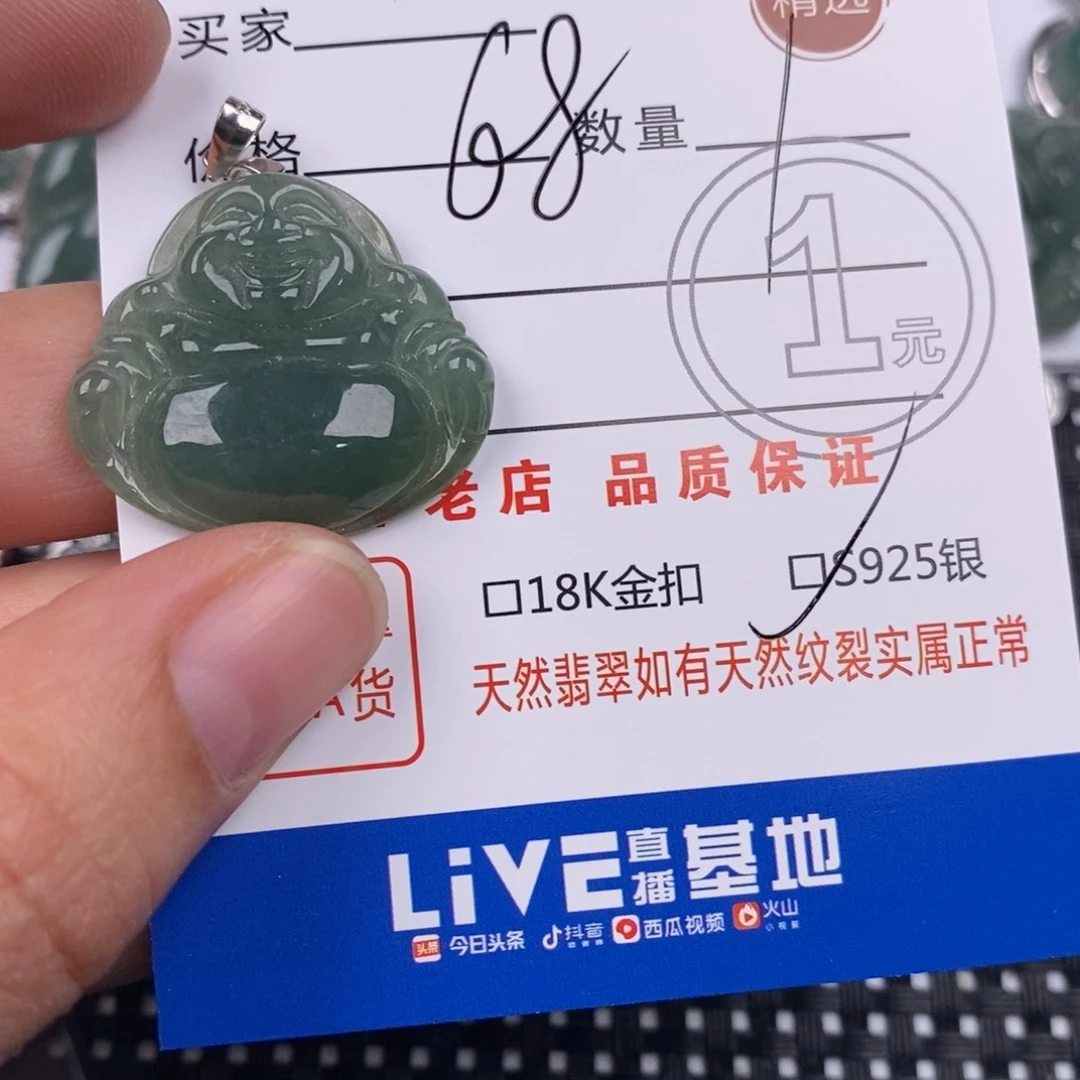 翡翠银S925镶嵌颈饰