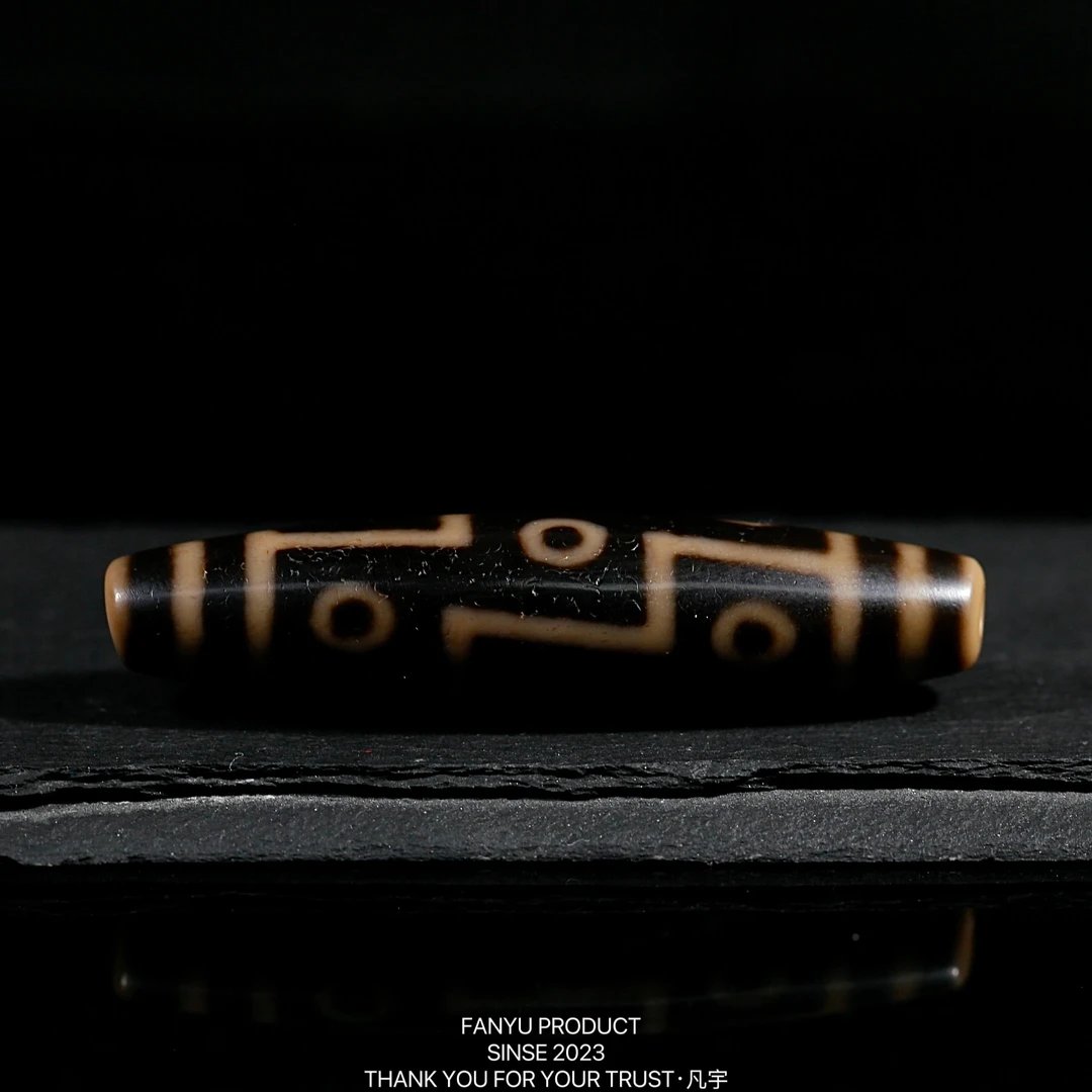 凡宇出品·老冯台珠早期黑金超顶折线九眼玛瑙锁骨链男同女款轻奢