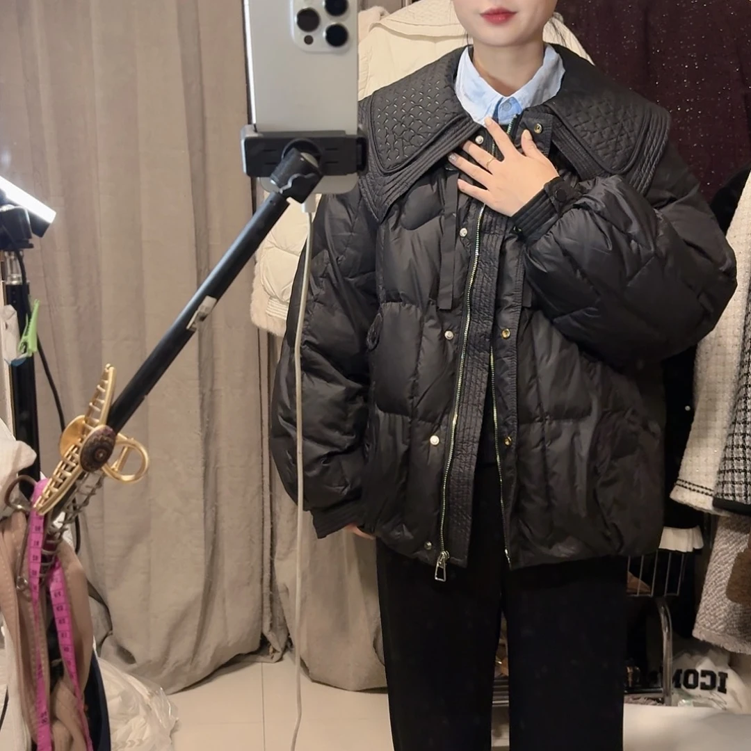 全新无暇黑色外套绒L码