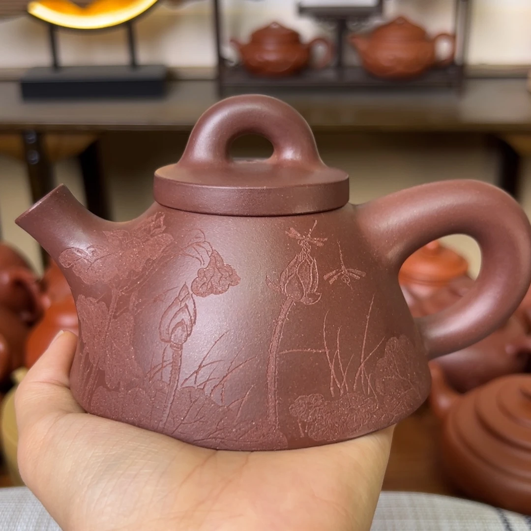 阿***九茶壶紫砂紫砂壶霸王石瓢底槽清200cc