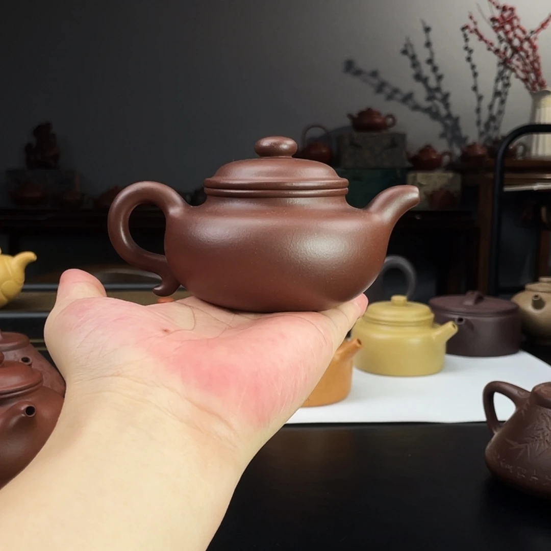 夏***落紫砂宜兴紫砂宜兴紫砂壶半手工