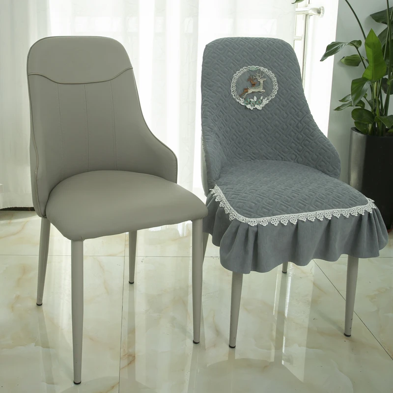 北欧弧形椅子套2023全包一体防滑椅子套罩扶手半圆通用椅垫凳子套