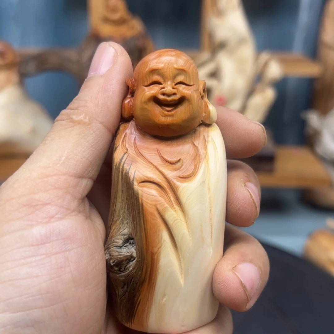 木乌**苏崖柏木摆件手把件