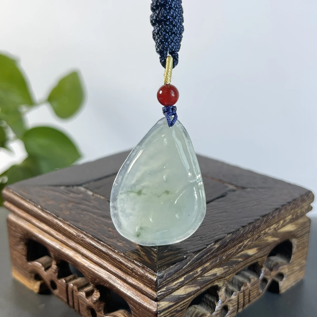 JXW28-21   精品天然翡翠A货原石吊坠