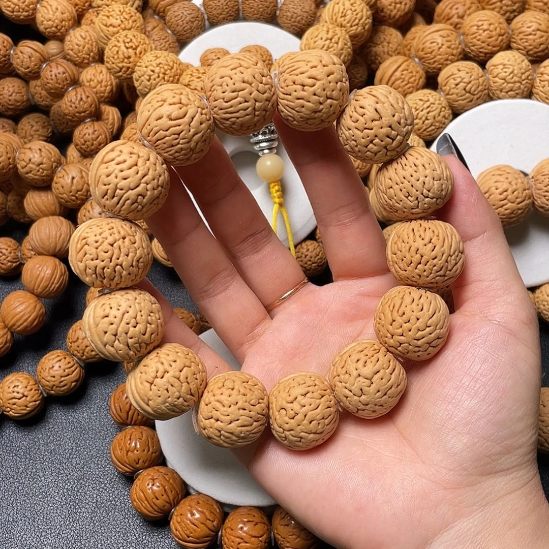 观***N桃核手串白月光手串