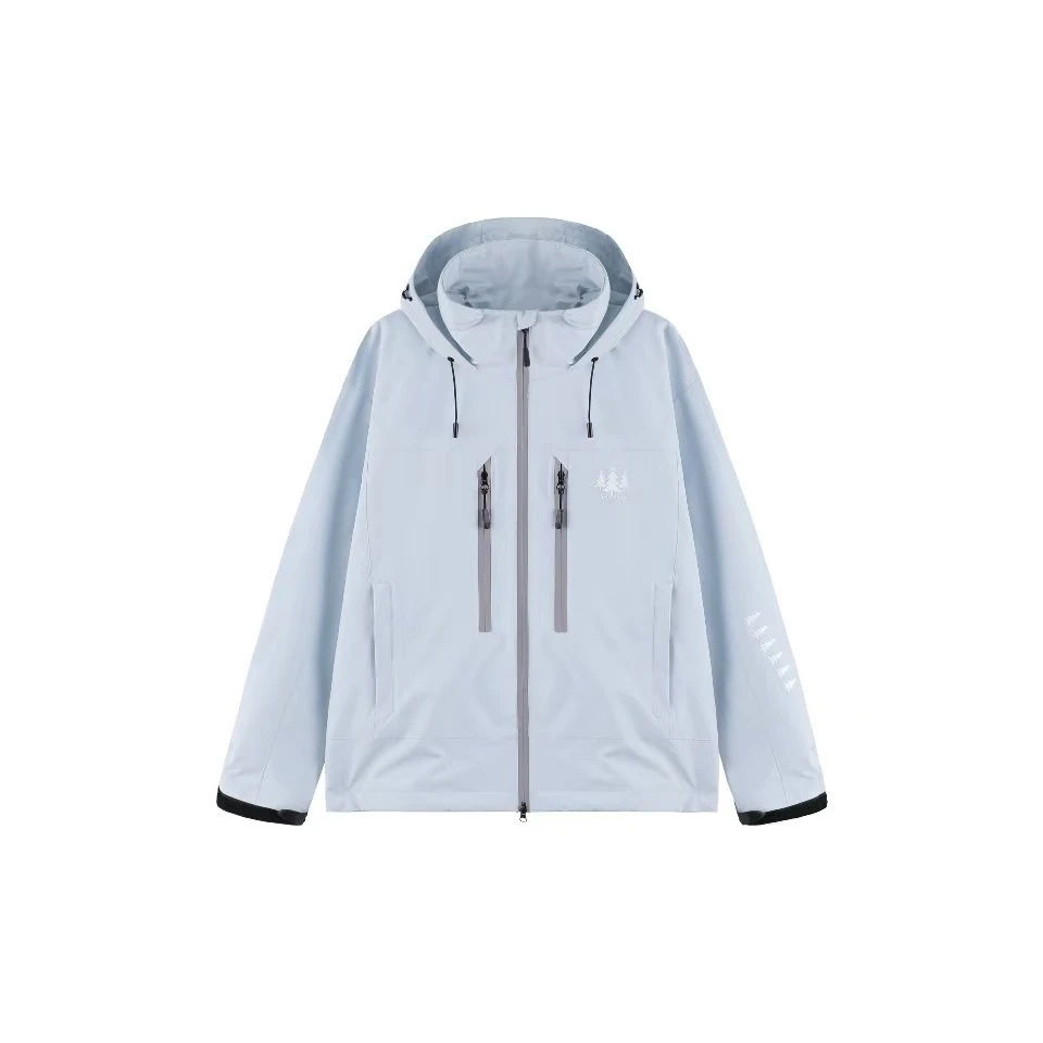 户外运动五防科技面料90白鸭绒反光拉链加厚连帽滑雪服 男女同款