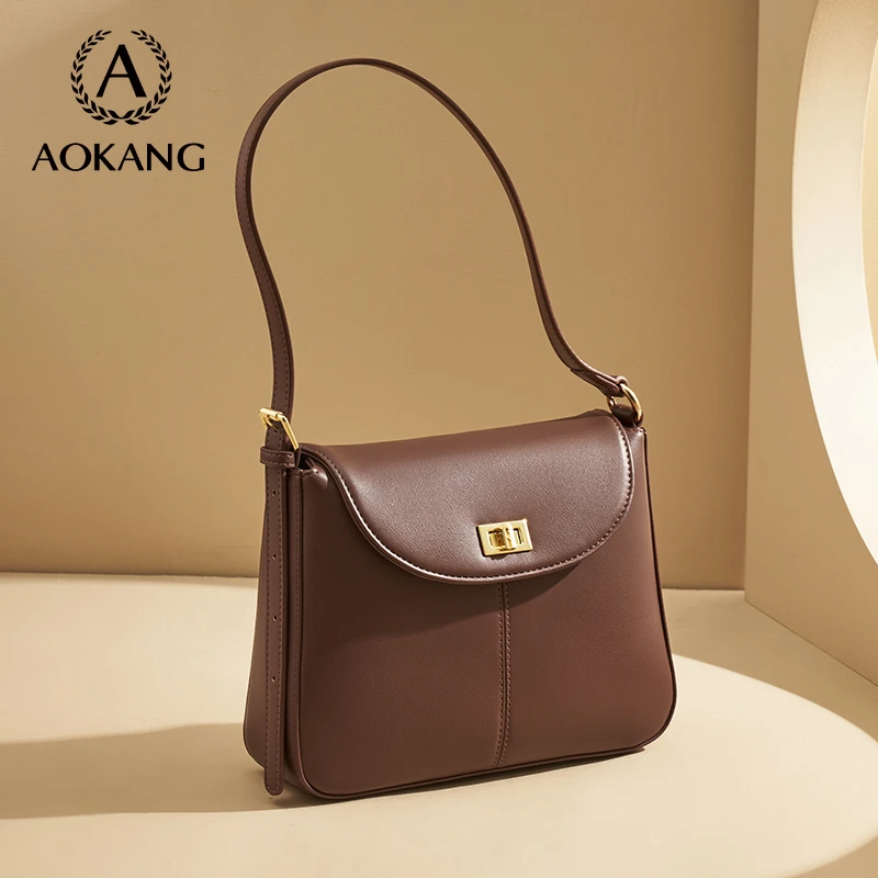 奥康女款气质时尚方包新款复古韩版百搭斜挎包休闲爆款通勤包3526