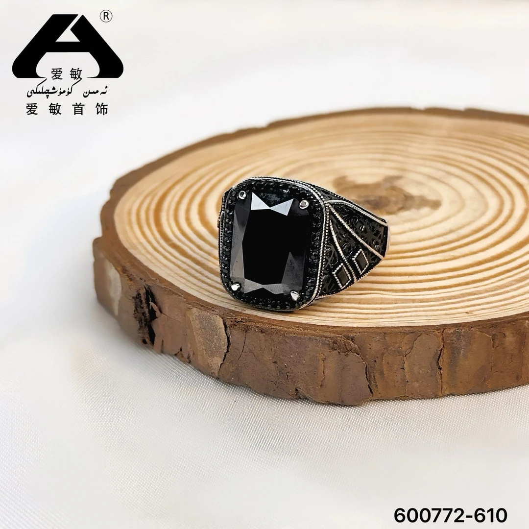 足银仿珍珠戒指 爱敏首饰戒指600772