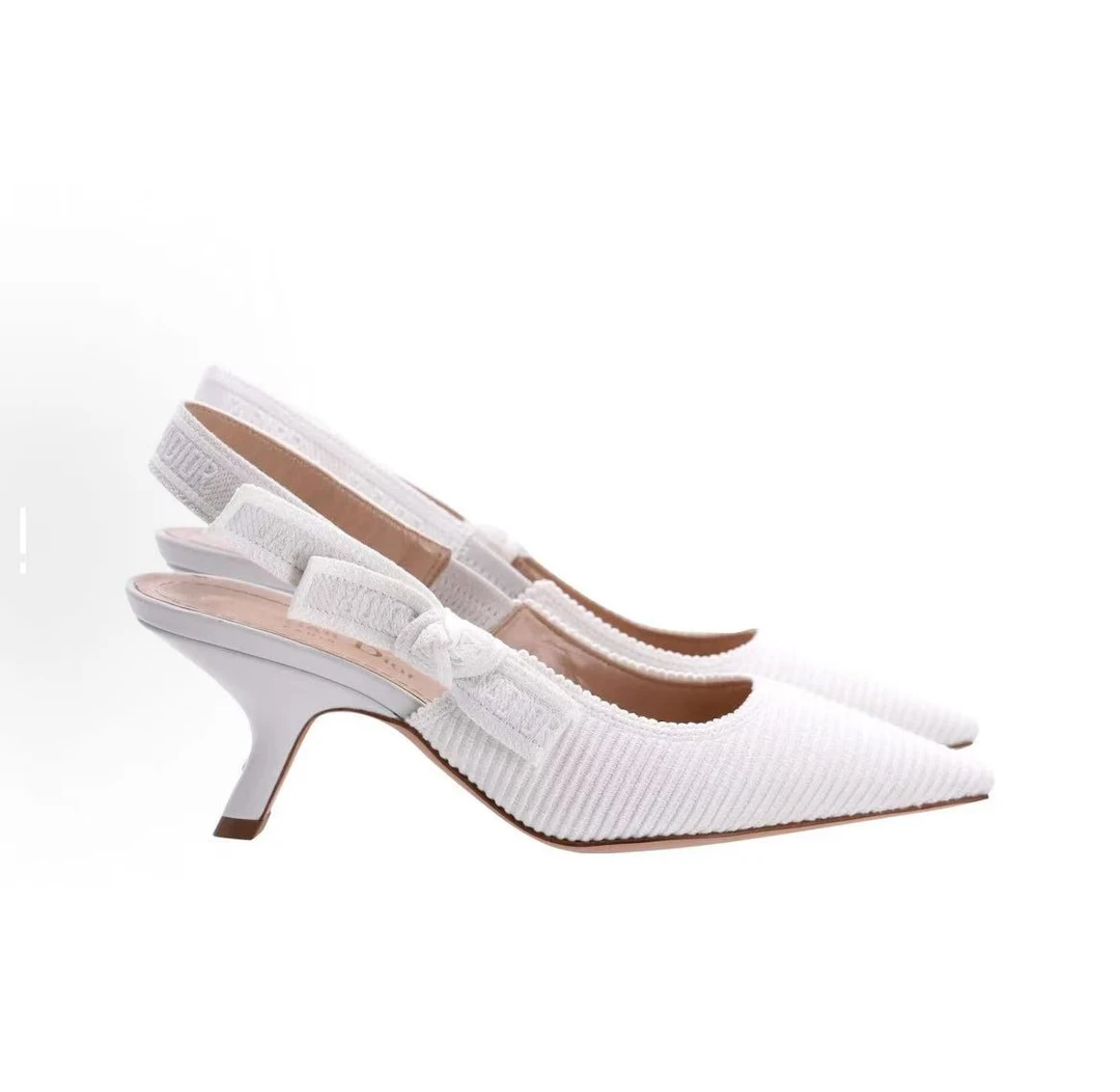 99新 DIOR/迪奥 S020 高跟鞋 女款 白色36 36.5 码