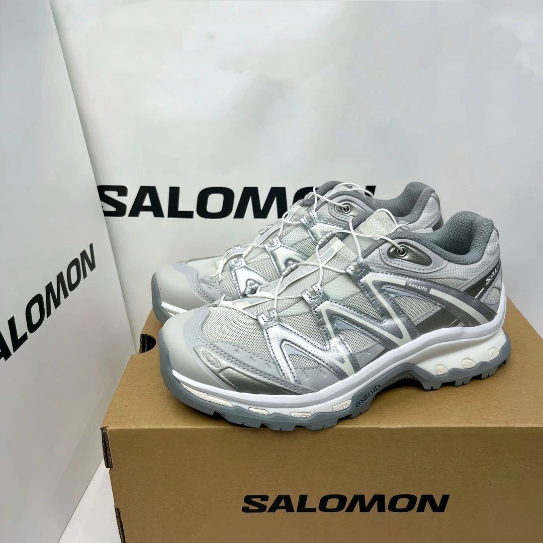 SALOMON萨洛蒙XT-Quest黎明蓝银色香草色低帮户外训练跑鞋477757