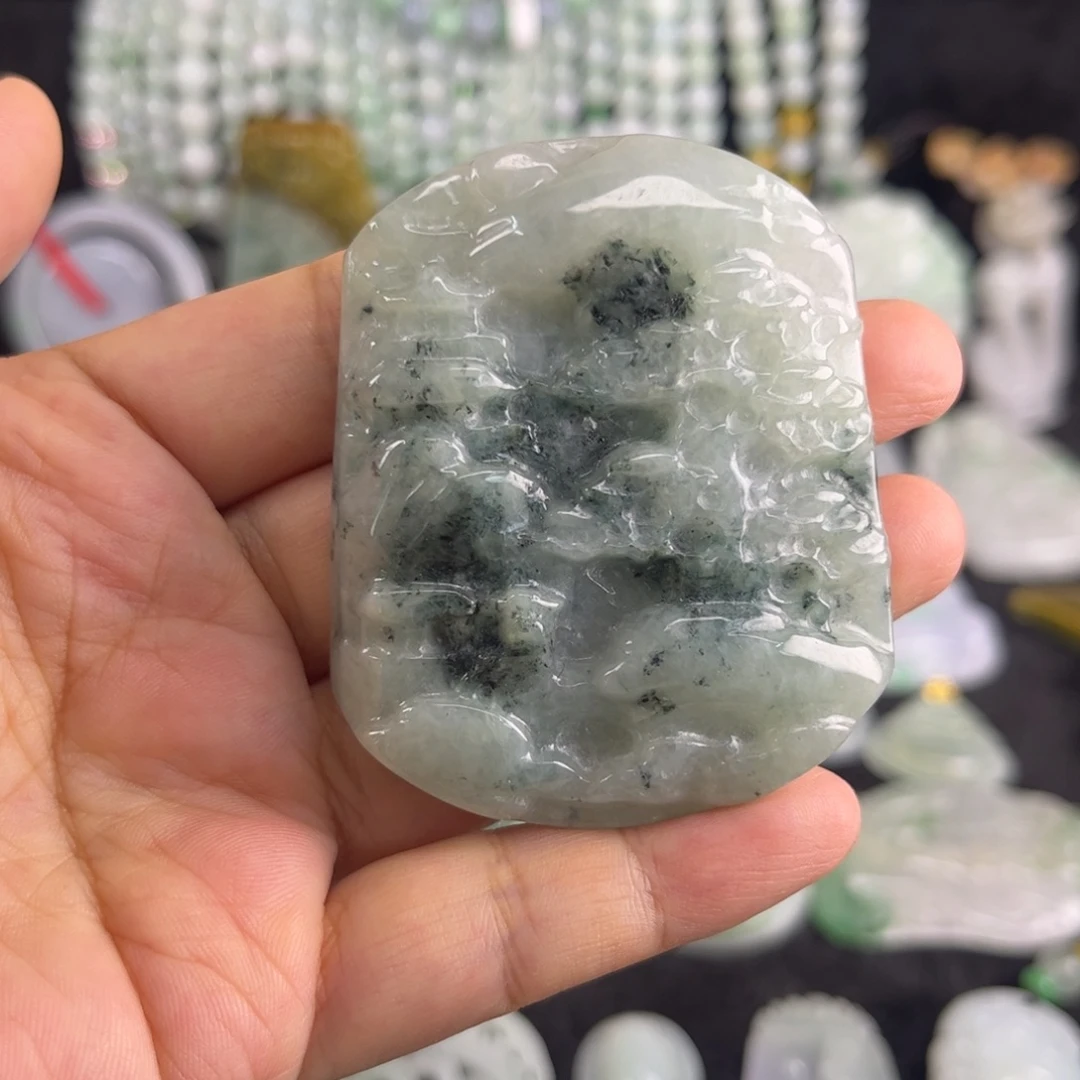 翡翠未镶嵌吊坠(不含链)