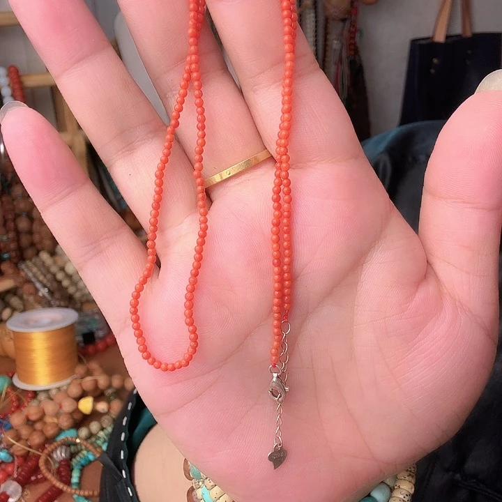 南红玛瑙未镶嵌颈饰