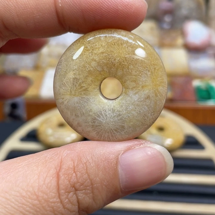 硅化玉未镶嵌颈饰j64