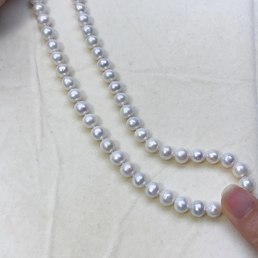 酱***酱银S925镶嵌淡水珍珠颈饰