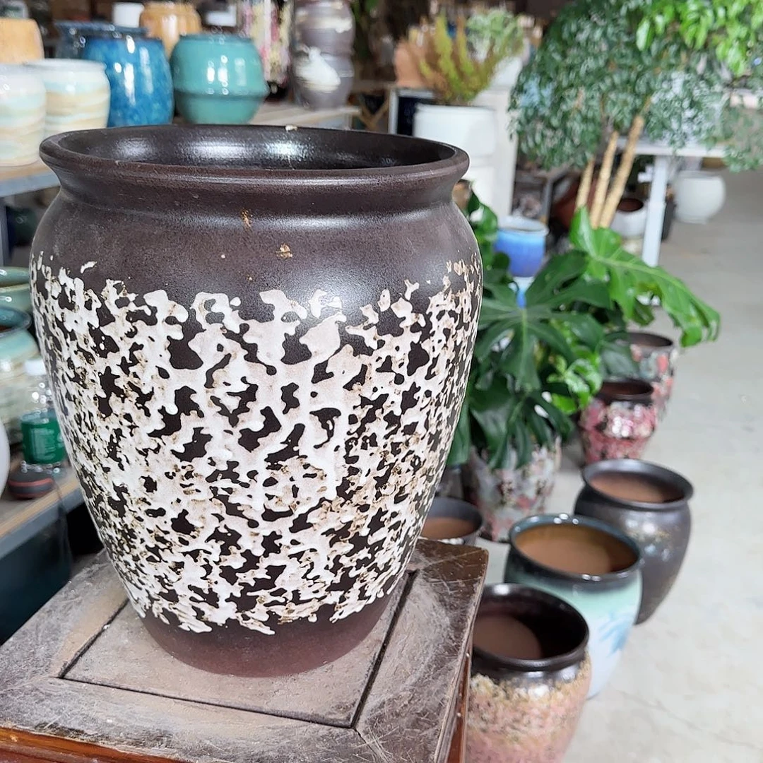 紫砂花盆杨杨花盆0926-522高33口25