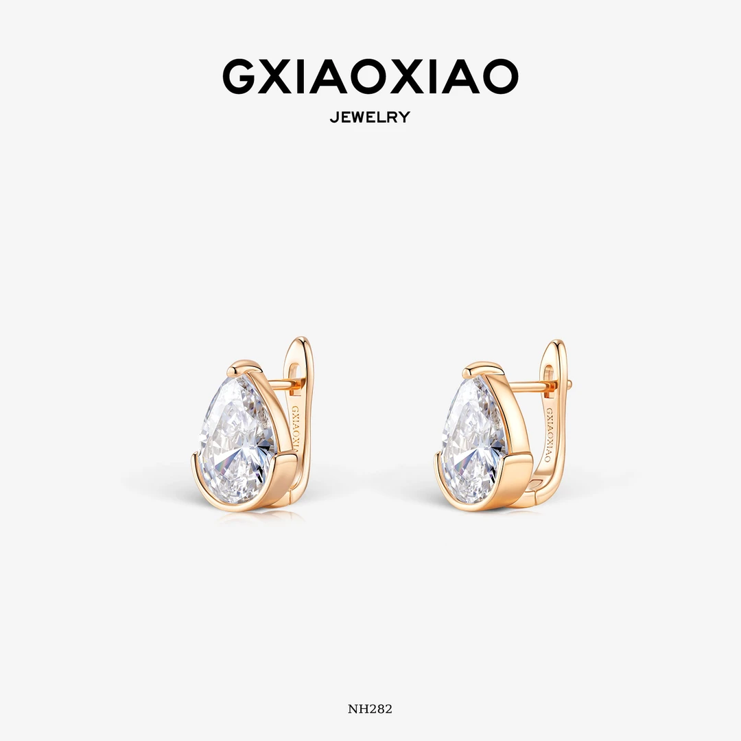 G XIAOXIAO 轻奢气质高级百搭水滴新年礼物耳环 NH282 NH283