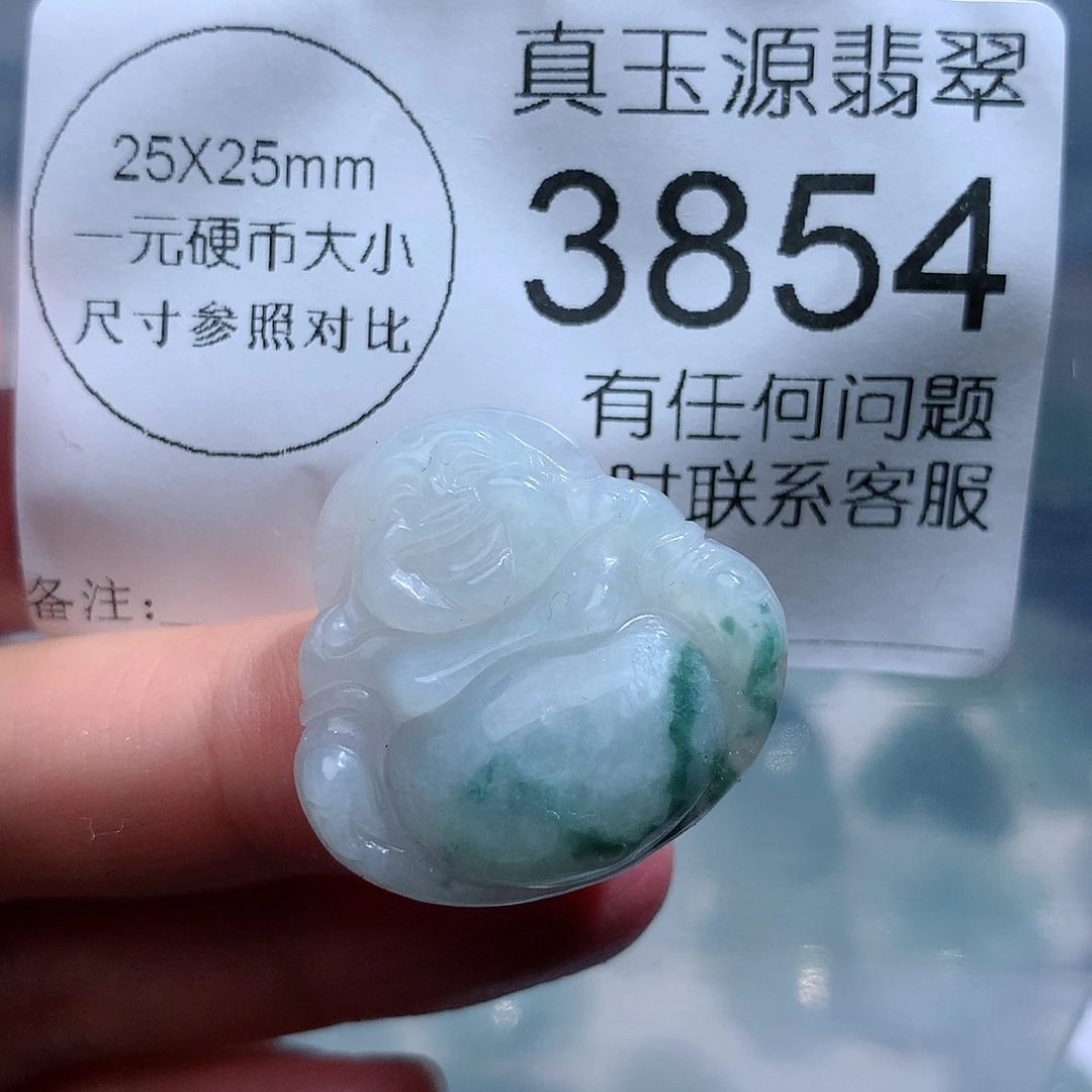 翡翠颈饰未镶嵌3854。