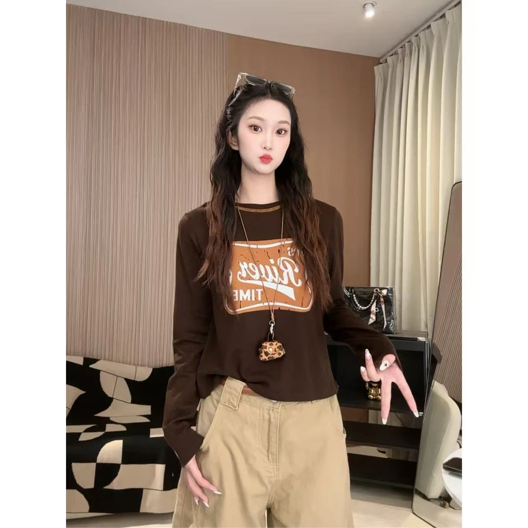 小米 -早秋个性街头减龄休闲显瘦小众长袖1006