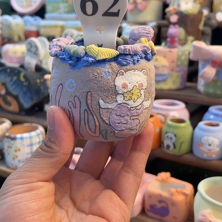 62……手工手绘花盆